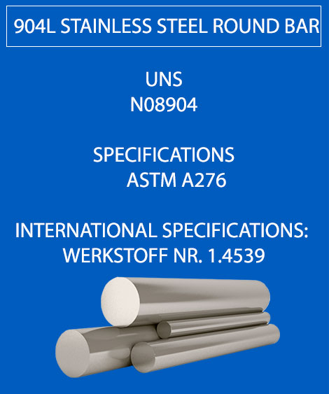 904L Stainless Steel Round Bar
