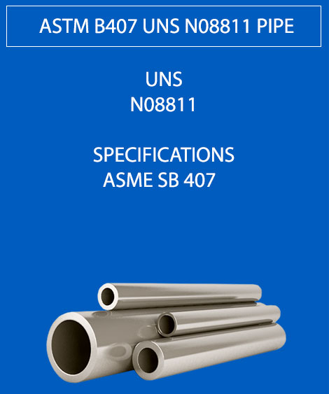 ASTM B407 UNS N08811 Pipe