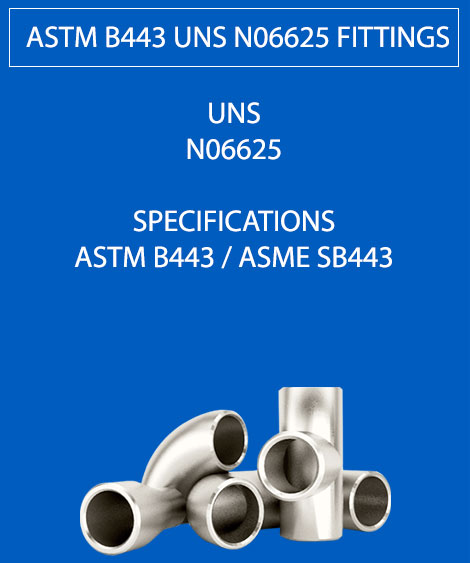 ASTM B443 UNS N06625 Fittings