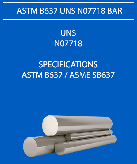 ASTM B637 UNS N07718 Round Bar