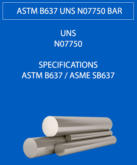 ASTM B637 UNS N07750 Round Bar