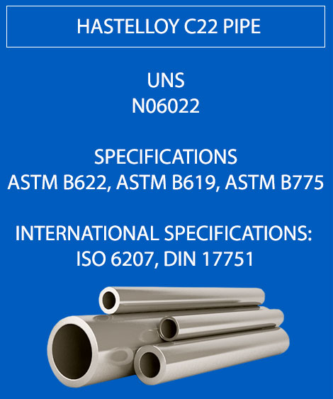 Hastelloy C22 pipe