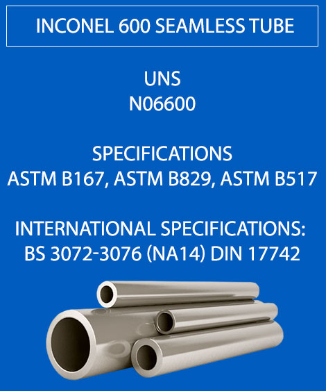 Inconel 600 seamless tube