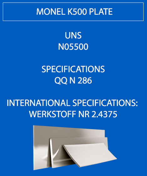 Monel K500 Plate