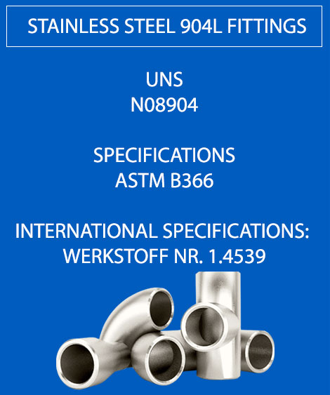 Stainless Steel 904L Pipe Fittings