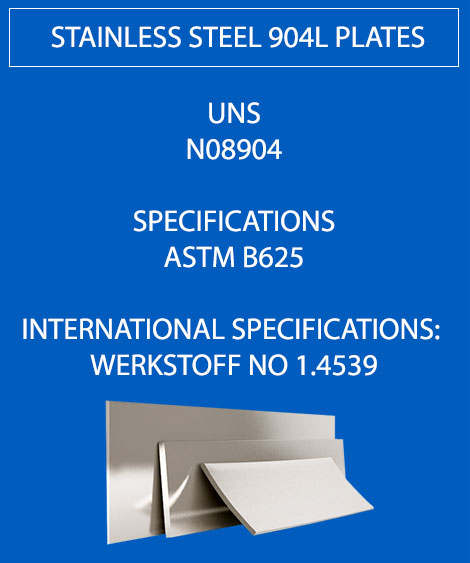 Stainless Steel 904L Plates